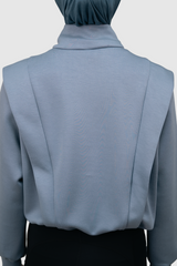 Nomi Half Zip Sport Sweater - Blue