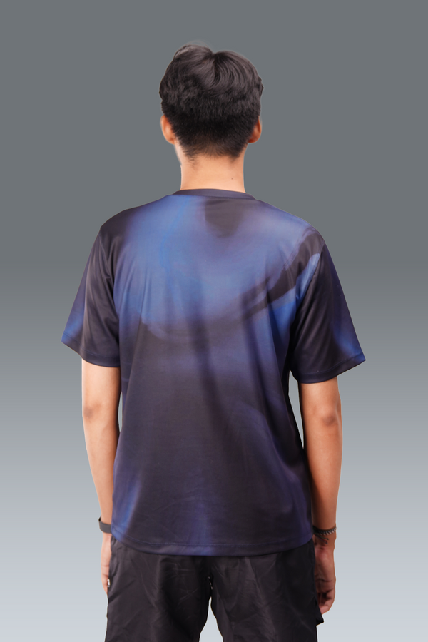 Nala Men Printed Short Sleeve - Navy