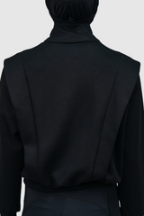 Nomi Half Zip Sport Sweater - Black