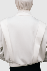 Nomi Half Zip Sport Sweater - Broken White