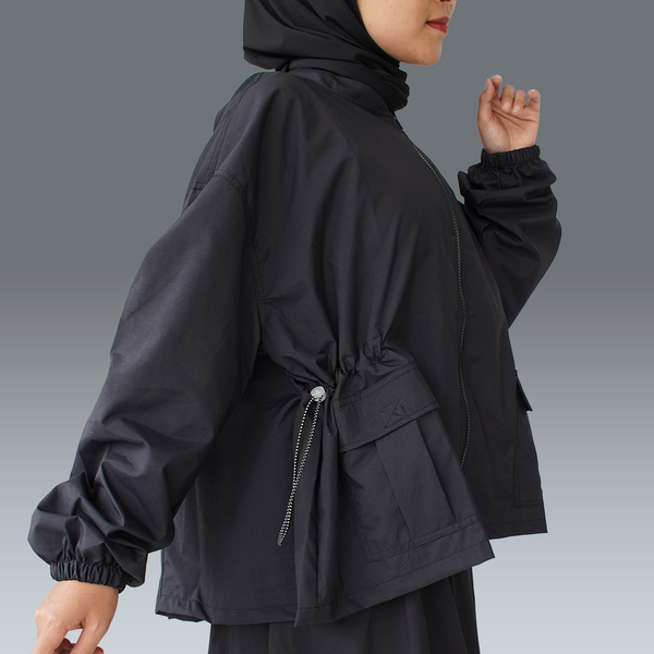 Nala Pleats Jacket - Black