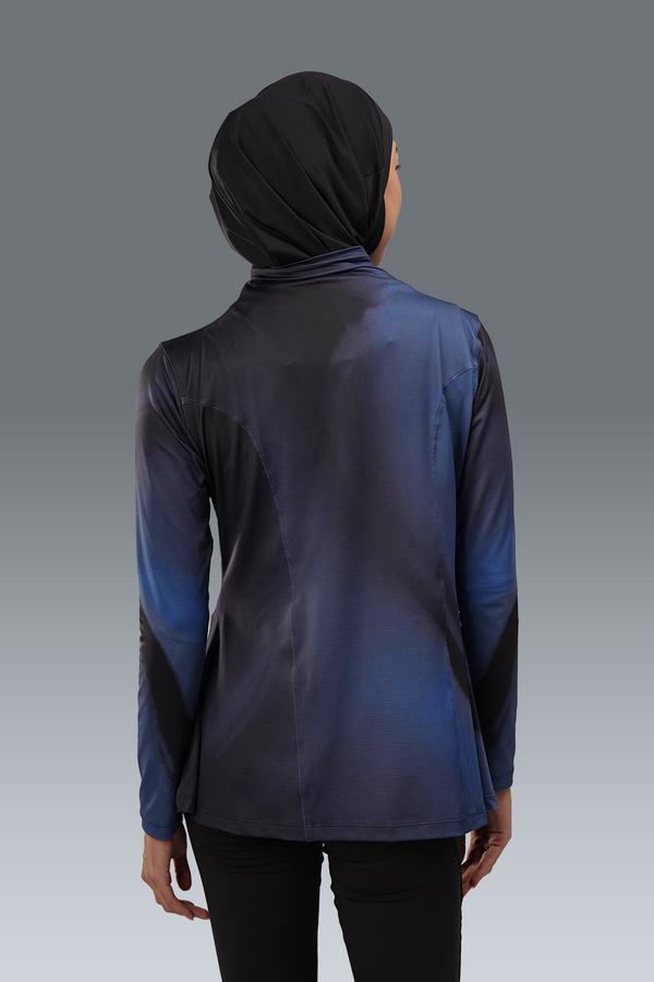 Nala Printed Long Sleeve - Navy