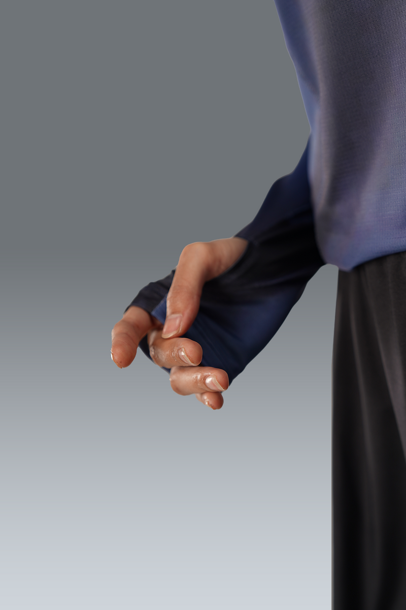 Nala Printed Long Sleeve - Navy