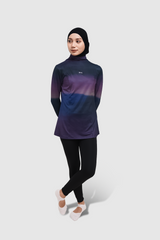 HIA Everywear X PRIOR Nala Printed Slim Fit Long Sleeve Shirt - Sunset Printed