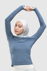 Lumi Lightweight Fabric Fitted Sport Shirt - Light Grey