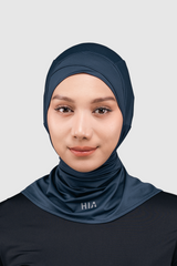 Kina Sport Hijab Olahraga - Navy