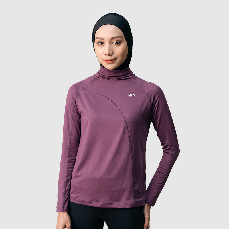 Kina Shirt Long Sleeve - Plum