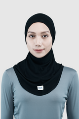 Nomi Sport Long Hijab - Black