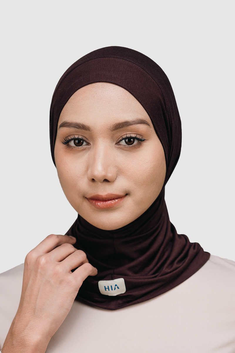 Nomi Sport Hijab Olahraga - Brown