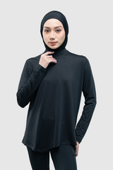 Taneeya Oversized Inner Top - Black