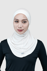 Nomi Sport Long Hijab - White