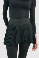 Lumi Pleats Sport Skort - Black