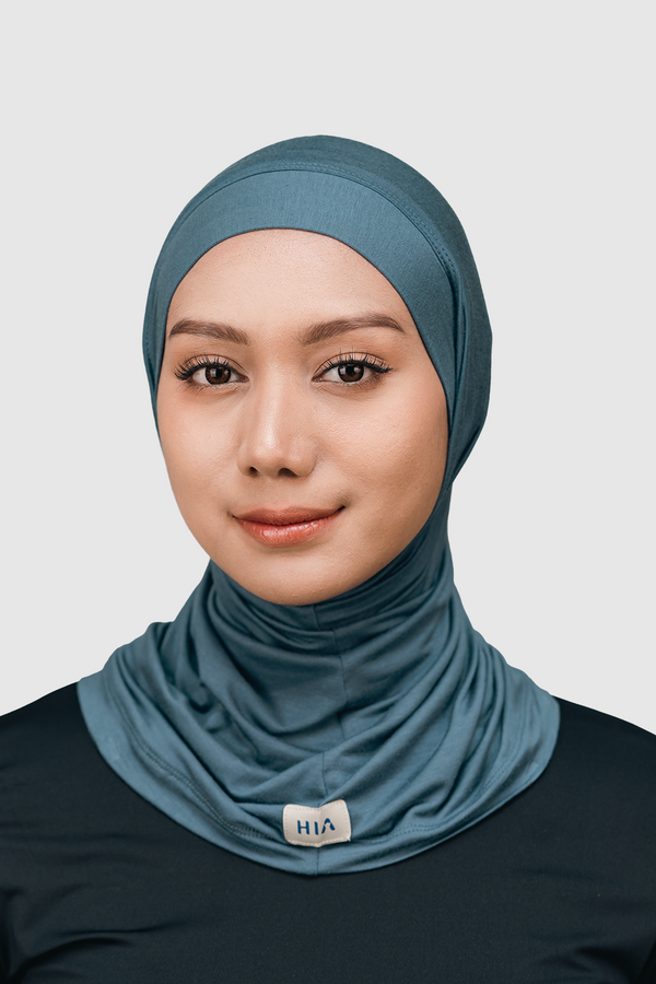Nomi Sport Hijab Olahraga - Blue