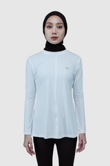 Nomi Sport Flare Shirt Regular - Broken White