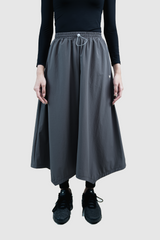 Runa Asymmetrical Midi Skirt - Grey