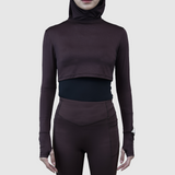 Kina Sport Turtleneck Manset Olahraga - Dark Brown