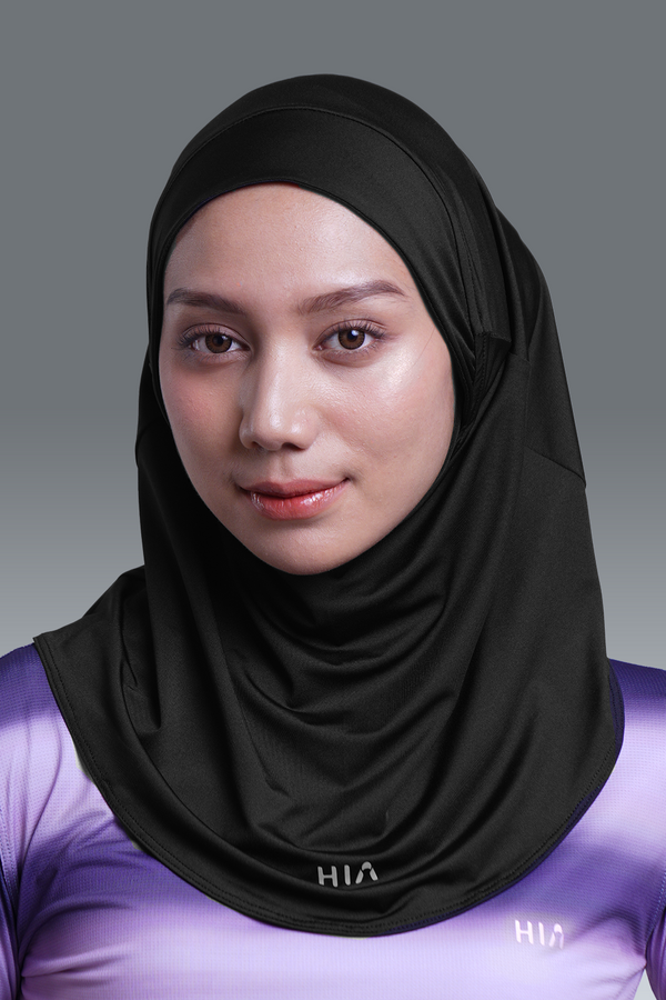 Nala Hijab Inner Instant Hijab Olahraga - Black