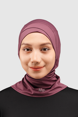 Kina Sport Hijab Olahraga - Plum