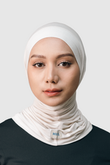 Nomi Sport Hijab Olahraga - Broken White