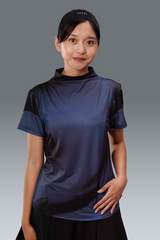 Nala Printed Short Sleeve - Navy