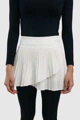 Lumi Pleats Sport Skort - Broken White