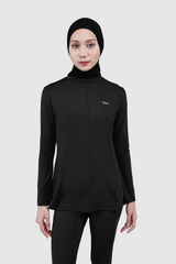 Nomi Sport Flare Shirt Regular - Black