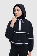 HIA Everywear X PRIOR Nala Oversized Sport Jacket Gym Yoga Pilates - Black