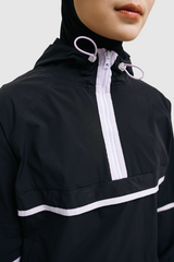 HIA Everywear X PRIOR Nala Oversized Sport Jacket Gym Yoga Pilates - Black