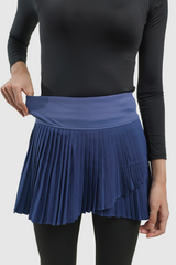 Lumi Pleats Sport Skort - Navy