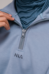 Nomi Half Zip Sport Sweater - Blue