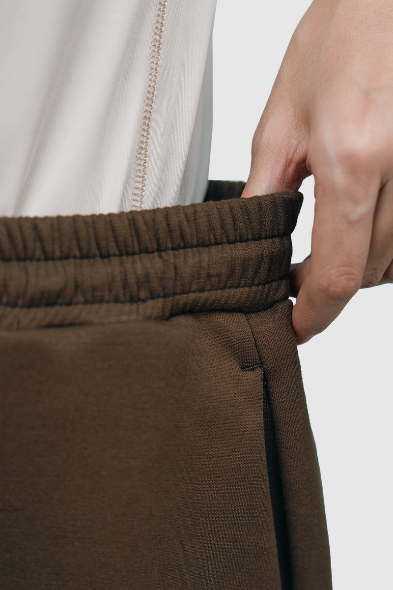 Nomi Barrel Sport Pants Olahraga - Brown