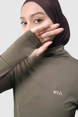Lumi Slim Fit Ruched Sport - Brown