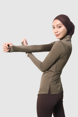 Lumi Slim Fit Ruched Sport - Brown