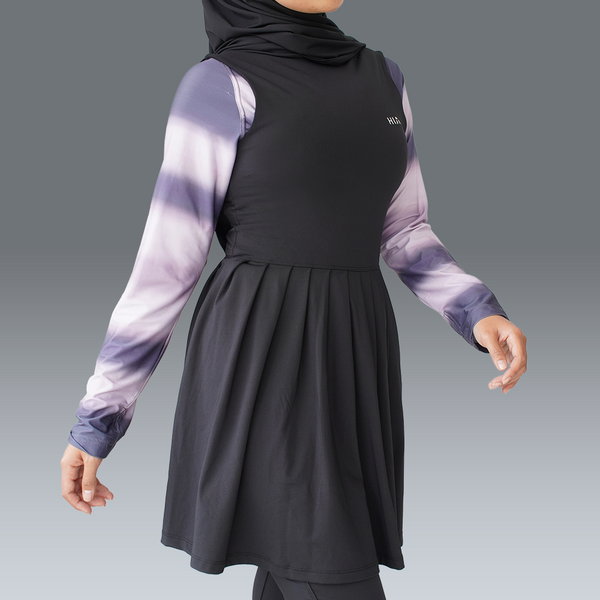 Nala Pleats Dress - Black