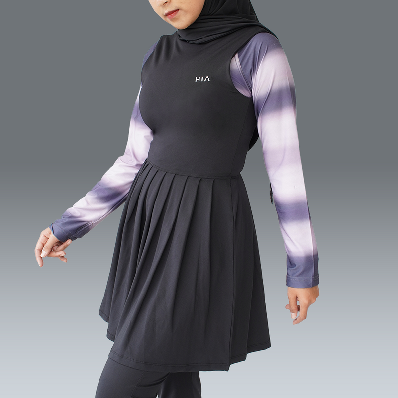 Nala Pleats Dress - Black