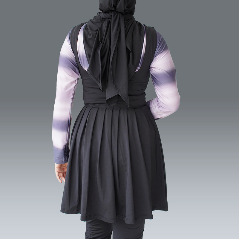 Nala Pleats Dress - Black