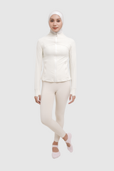 Lumi Fitted Sport Legging - Broken White