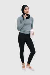 Lumi Fitted Sport Legging - Black