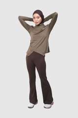 Lumi Slim Fit Ruched Sport - Brown