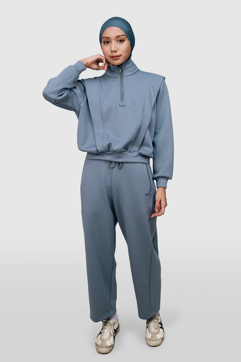 Nomi Barrel Sport Pants Olahraga - Blue