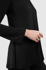 Nomi Sport Flare Shirt Regular - Black