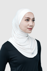 Nomi Sport Long Hijab - White
