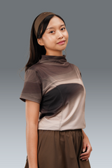 Nala Printed Short Sleeve - Brown