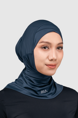 Kina Sport Hijab Olahraga - Navy