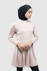 HIA Zaylin Baju Olahraga Wanita Dress Tennis - Almond