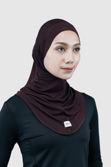 Nomi Sport Long Hijab - Brown