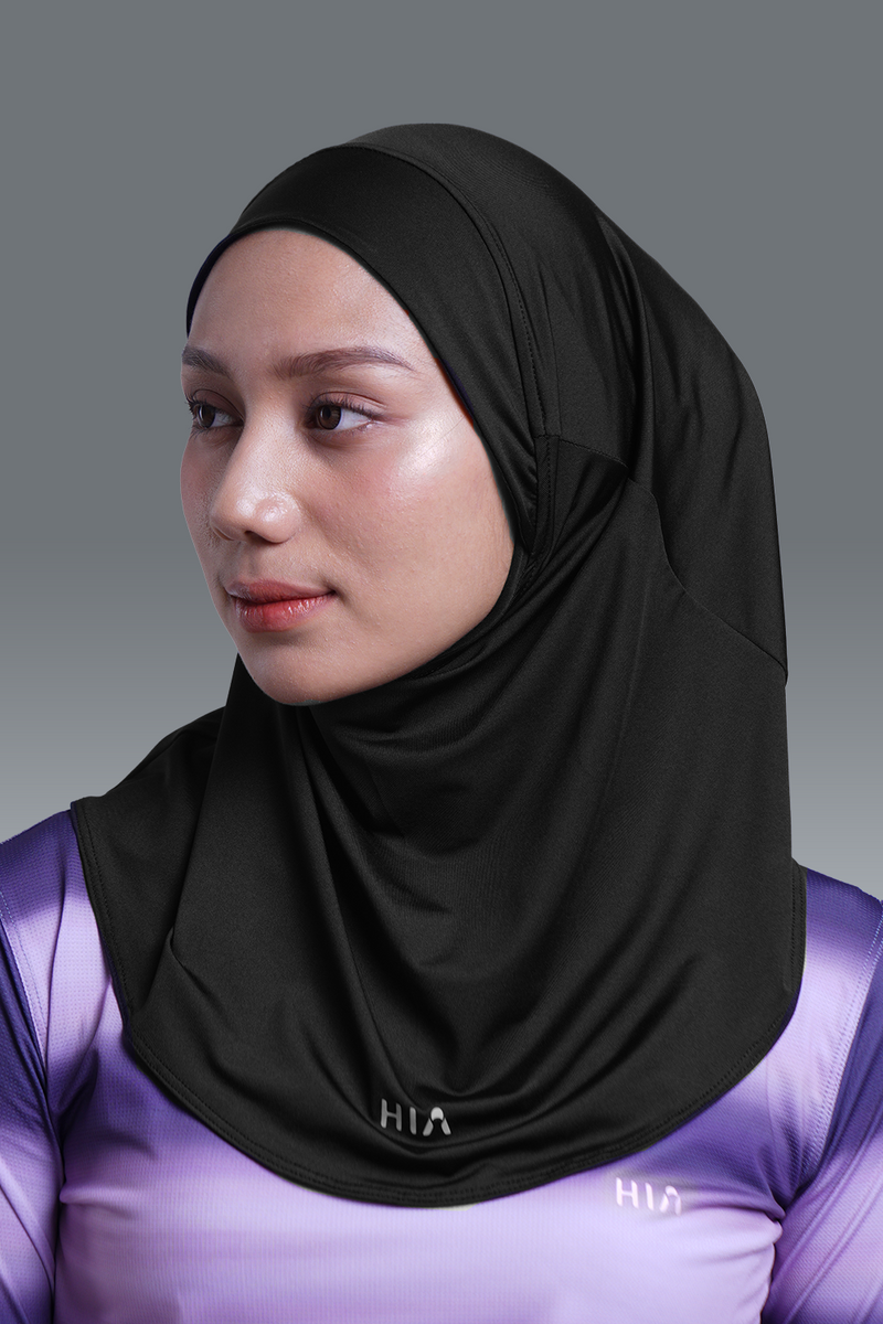Nala Hijab Inner Instant Hijab Olahraga - Black