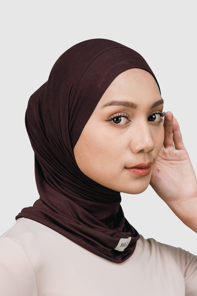 Nomi Sport Hijab Olahraga - Brown