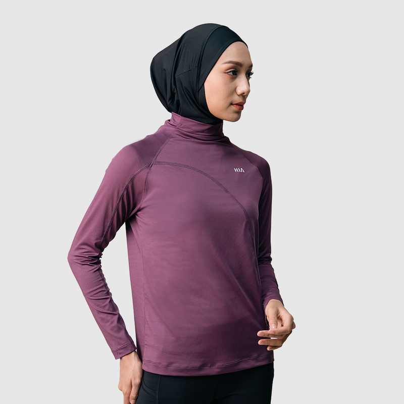 Kina Shirt Long Sleeve - Plum