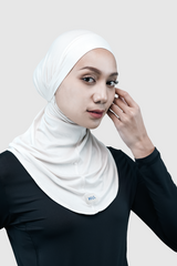 Nomi Sport Long Hijab - White